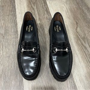 G.H Bass black loafers